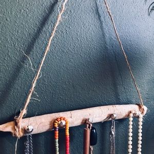 Wall Art! Drift wood necklace hanger